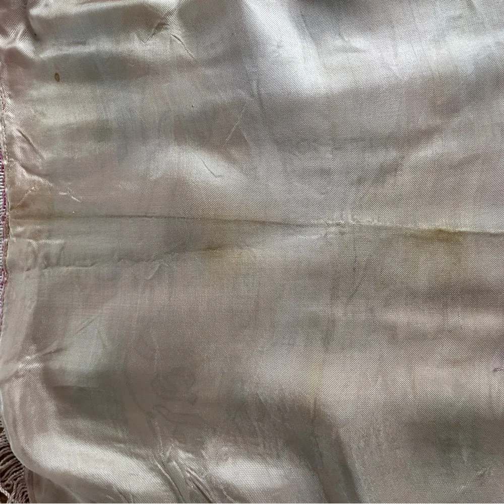Antique Pillow Sham Silk US Navy Sailor Mother Poem Original Military